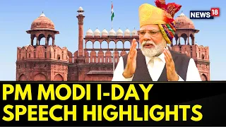 PM Modi Independence Day Speech | Highlights From PM Modi's 10th I-Day Speech From The Red Fort