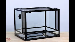 ReptiZoo Glas Terrarium | Aufbau Anleitung | M&S Reptilien(60x45x45)