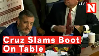 Watch: Ted Cruz Slams Boot On Table To Oppose FBI Memo On Extremist Symbols