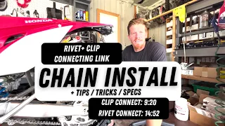 D.I.D Chain install- Rivet and Clip link type/ Gearing specs