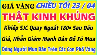 Giá vàng hôm nay 9999 ngày 23/4/2024 | GIÁ VÀNG MỚI NHẤT || Xem bảng giá vàng SJC 9999 24K 18K 10K