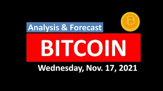 Updated BITCOIN ,BTCUSD Analysis and Forecast Today. Nov 17, 2021.