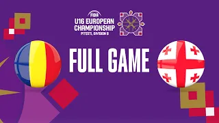 Romania v Georgia | Full Basketball Game | FIBA U16 European Championship 2023 - Division B