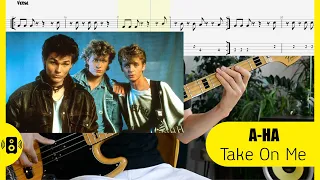 A-Ha - Take On Me GoodBassLine bass tabs бас табы