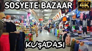 KUŞADASI SOSYETE BAZAAR | May 2023 | 4k UHD 60fps | Walking Tour | Wanderlust Feet Vlog