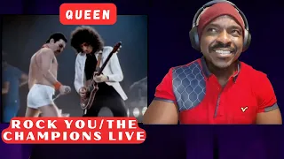 Queen "we will rock you _we are the champions live"!first time reaction with_ KINGS!!
