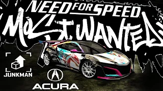 Acura NSX - Customization JUNKMAN | Need For Speed Most Wanted 2005 | SHOHAN | 4k