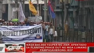 QRT: Nasa 600,000 tsuper ng jeep, apektado sa planong phase out ng mga lumang pampasaherong jeep