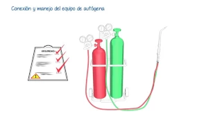 Conexión y manejo del equipo de autógena