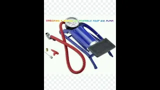 Portable High Pressure Foot Air Pump Heavy Compressor Cylinder 4 Bike, Car, Cycles & All Vehicles