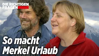 Merkel: Reinhold Messner weiß, warum sie in die Berge flüchtet | Die richtigen Fragen