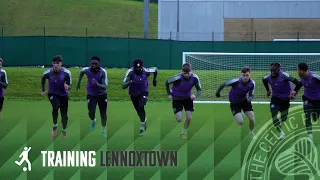 Celtic B Training: The young Celts trained this morning at Lennoxtown as ahead of the game tomorrow.