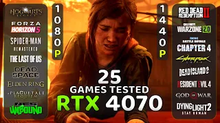 RTX 4070 With 1080p & 1440p Gaming🔥 | 25 Games Tested in 2023