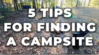 5 Tips For Finding a Campsite For Motorcycle Camping