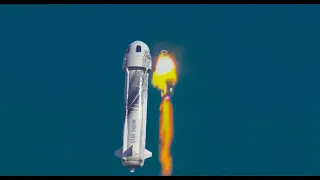 Blue Origin's New Shepard Has Fiery Engine Failure In Flight MaxQ ABORT! #shorts