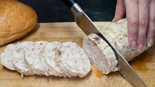 Prepare chicken salami! I don't buy sausages anymore! Delicious recipe without additives! #209