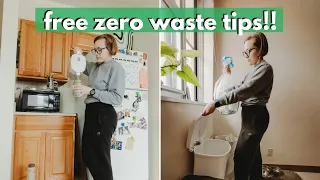LIVING ZERO WASTE ON A BUDGET // 25 free ways to live zero waste pt 6 🌱♻