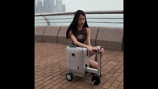 Airwheel-Free Intelligent Life-Airwheel SE3S motorized rideable luggage