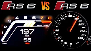 2020 Audi RS6 vs 2016 Audi RS6 Acceleration 0-100 km/h & 0-200 km/h