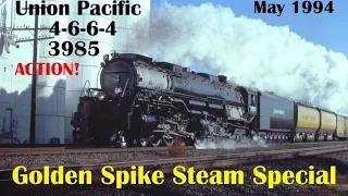 UP Steam 4-6-6-4 no. 3985 & the Golden Spike Steam Special 1994, C40-8, C41-8W, SD40-2, SD60M