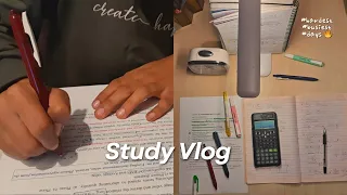 Exam study vlog 🏃‍♀️ Running for an exam a day after returning from vacation | life of a student