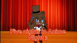 Five nights in Anime придыстория Саша эпизод третий (Мой напарник)