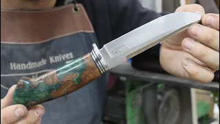 Knife Making: N25 N690co Steel and hybrit handle