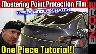 Tesla Model Y Hatch: One-Piece PPF Perfection Unveiled 📌 Paint Protection Film Installation Tutorial