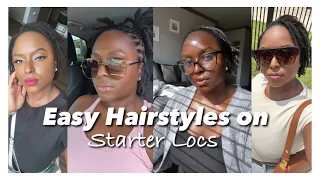 8 Quick & Easy Loc Styles For Short Starter Locs