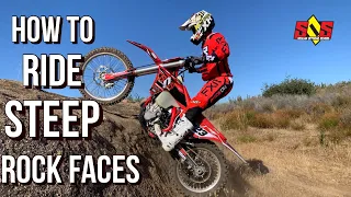 How To Ride Steep Rock Faces and Ledges| Enduro Riding Tip