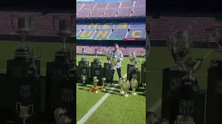 Gerard pique trophy collection at  Barcelona