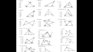 EJERCICIOS BASICOS DE TRIANGULOS