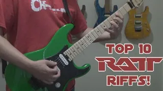 RATT - Top 10 Guitar Riffs!