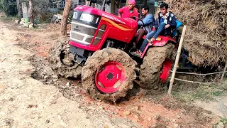 Mahindra yuvo 575 4x4 in troli full load 🥵