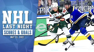 NHL Last Night: All 24 Goals and NHL Scores of May 13, 2021