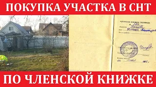 Покупка участка в СНТ по членской книжке. Какие есть риски? Как правильно оформить сделку?