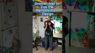 MrTieDye Dyes the Rainbow Path with DNA design ~ on an OWB Discharged tee (Long Version)