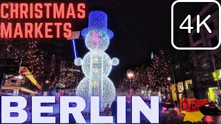 A festive stroll through Europe's best Christmas markets in 4K Walk tour, Berlin । বার্লিন জার্মানি