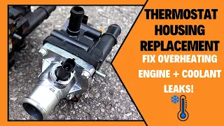 How to Change Thermostat Housing Chevrolet Cruze 2011-2015 / Chevrolet Sonic 2012-2018