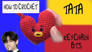 How to crochet TATA (BTS) || Keychain