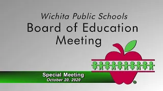Board of Education Special Meeting - October 20. 2020