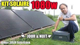 ANKER SOLIX Solarbank 1080w kit solaire à brancher sur prise 230V économies le jour et la nuit !