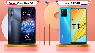 Tecno Pova Neo 5G Vs vivo T1X 4G | vivo T1X 4G Vs Tecno Pova Neo 5G