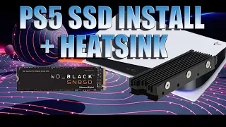 PS5 M.2 SSD Western Digital SN850 2TB Install with Heatsink MHQJRH