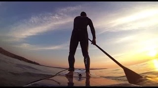 SUP (Stand Up Paddle Boarding) in Gwithian, St Ives Bay, Cornwall