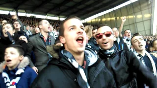 Ambiance entre groupe de supporter,  magic scop.. Angers Sco