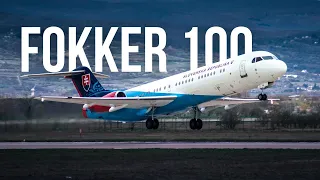 Fokker 100 take-off