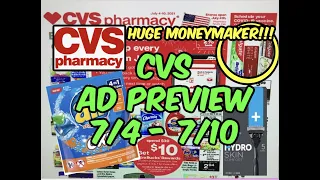 CVS AD PREVIEW (7/4 - 7/10) | HUGE $$$ MONEYMAKER & MORE!