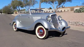 1934 Hudson Terraplane Convertible in Silver & Ride on My Car Story with Lou Costabile