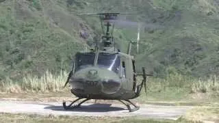 Philippine Air Force Huey Supports Balikatan 2014 in Crow Valley, Philippines